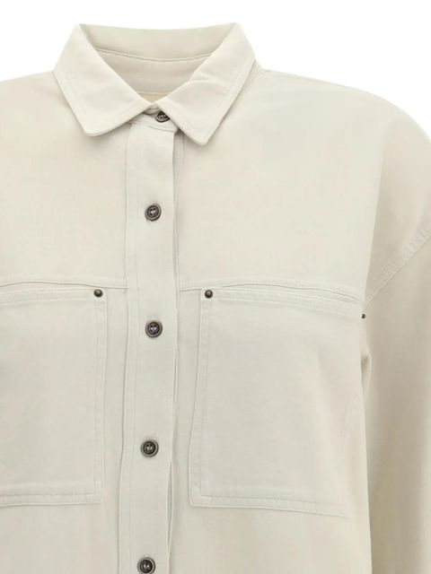 MARANT ÉTOILE Raquel double-pocket button-front shirt - White