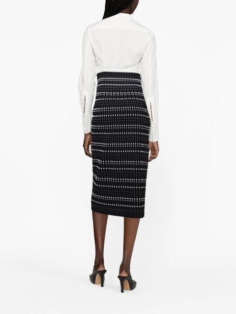 Alexander McQueen fitted midi skirt - Black