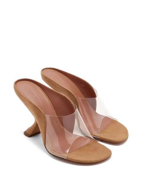 Amina Muaddi 90mm Mackenzie heeled mules - White - zdjęcie produktu nr 2