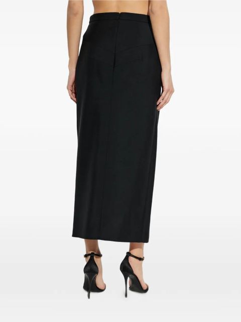 Givenchy draped midi skirt - Black