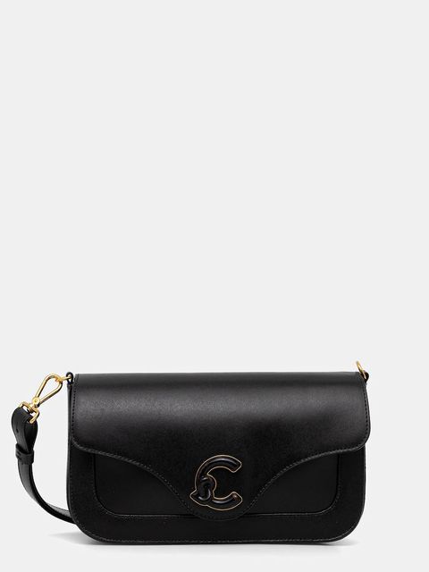 Coccinelle torebka skórzana C-ME CALF&MARB kolor czarny E1 U4G 12 03 01 - zdjęcie produktu nr 1