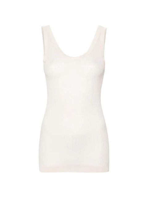 LEMAIRE ribbed tank top - Neutrals