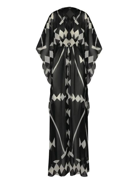 Johanna Ortiz Secret Garden geometric maxi dress - Black - zdjęcie produktu nr 1