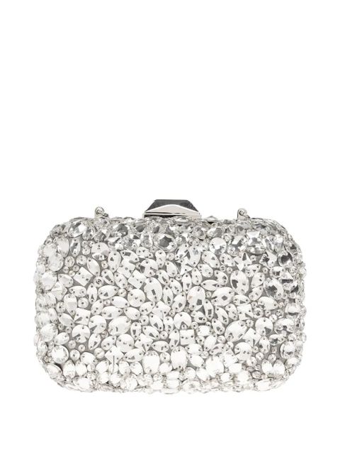 Jimmy Choo Cloud crystal-embellished clutch bag - Silver - zdjęcie produktu nr 2