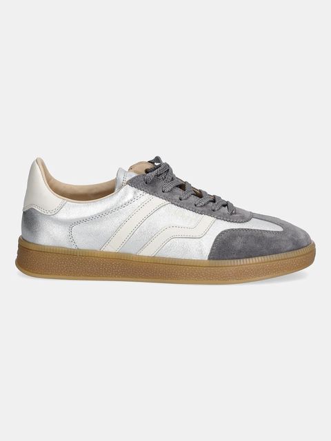 Gant sneakersy skórzane Cuzima damskie kolor srebrny 31531043 - zdjęcie produktu nr 2