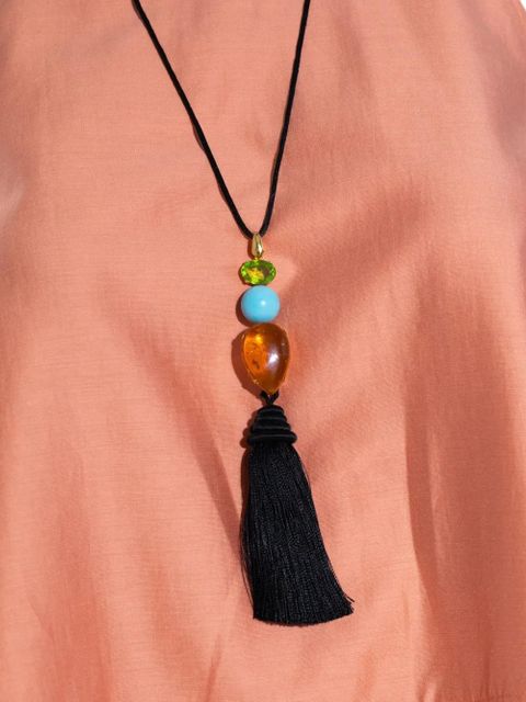 Jennifer Behr Izzie tassel necklace - Black