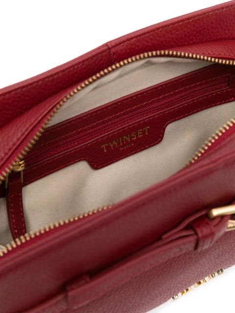 TWINSET logo-lettering cross body bag - Red