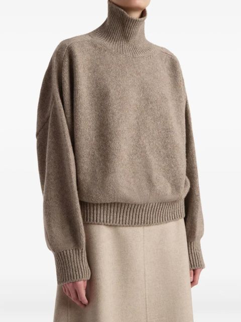 KHAITE Willem cashmere sweater - Brown