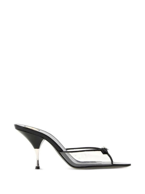 Saint Laurent Jerry rhinestone-embellished mules - Black - zdjęcie produktu nr 1