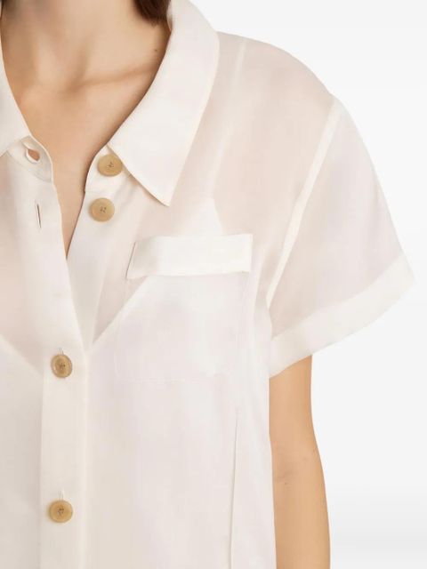 KHAITE Effy buttoned pocket dress - Neutrals