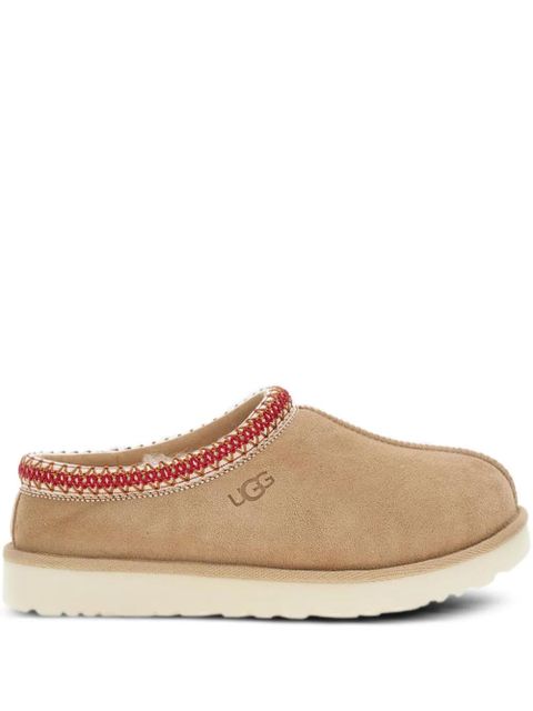 UGG braided-trim suede slippers - Brown - zdjęcie produktu nr 1
