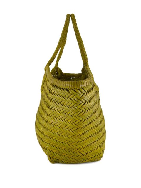 DRAGON DIFFUSION Nantucket woven big leather tote bag - Green - zdjęcie produktu nr 2