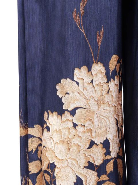 Max Mara floral-print trousers - Blue