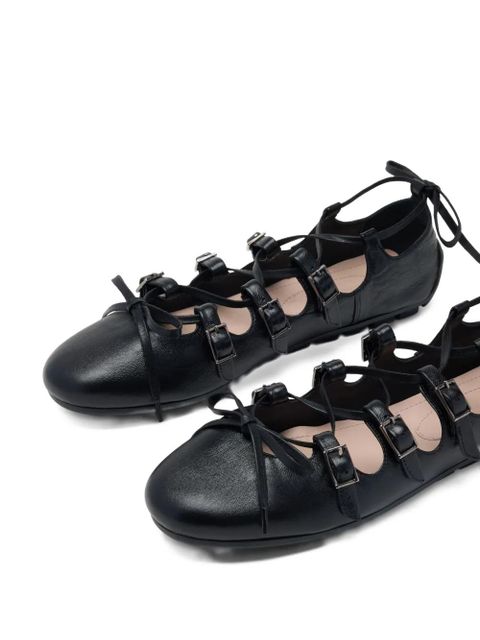 Simone Rocha Ghillie ballerina shoes - Black - zdjęcie produktu nr 2