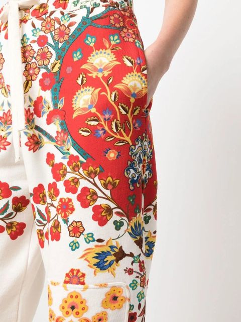 ETRO floral-print track pants - White