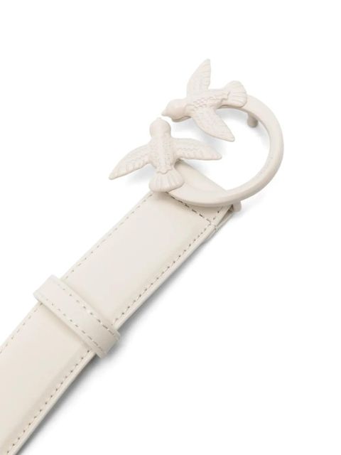 PINKO Love Berry leather belt - White - zdjęcie produktu nr 2