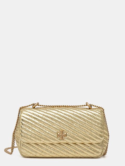 Tory Burch torebka skórzana Kira kolor złoty 161916.700