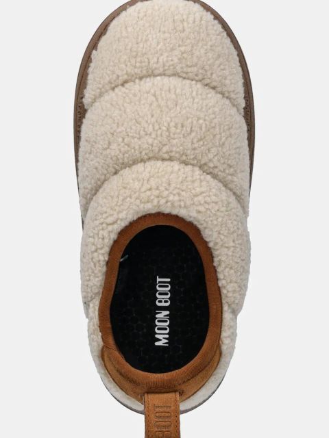Moon Boot kapcie MB PARK PUFFER FLEECE kolor beżowy 80D2470120 L007