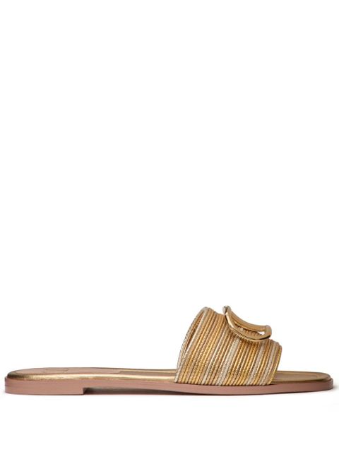 Valentino Garavani VLogo Signature sandals - Gold