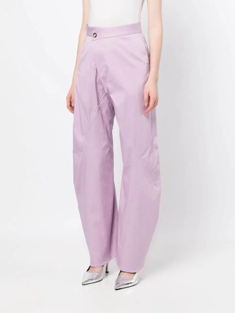JW Anderson Twisted workwear trousers - Purple