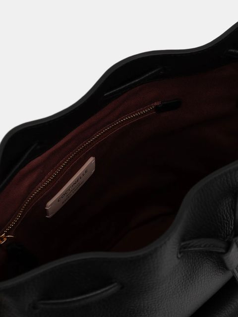 Coccinelle torebka skórzana kolor czarny E1.TFK.23.02.01