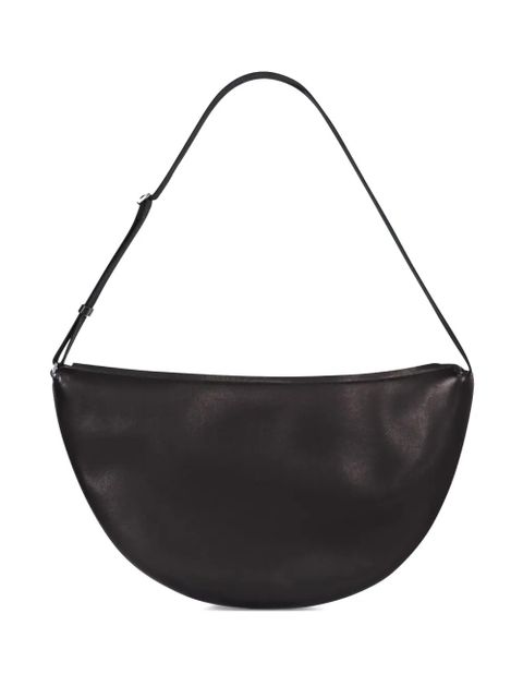 The Row adjustable leather shoulder bag - Black