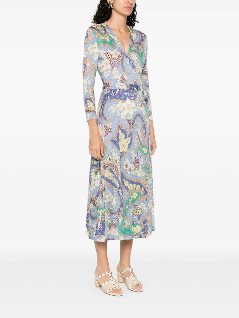 ETRO floral-print dress - Blue