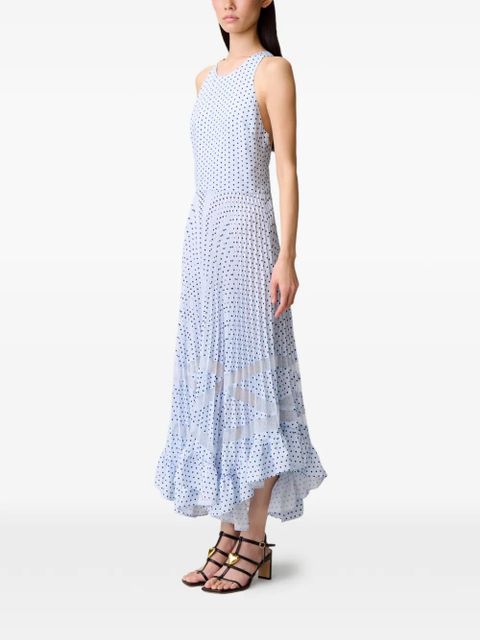 Claudie Pierlot ruffled midi dress - Blue