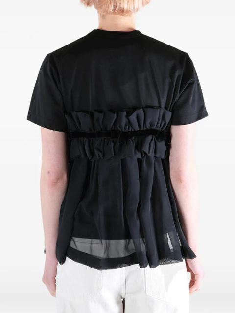 Comme Des Garçons ruffled T-shirt - Black