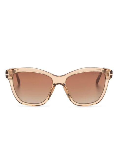 TOM FORD Eyewear Lucia cat-eye sunglasses - Brown - zdjęcie produktu nr 1
