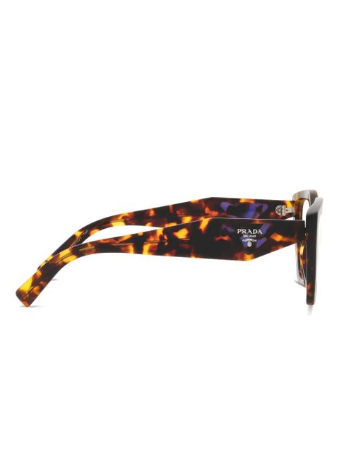 Prada Eyewear cat eye-frame glasses - Brown