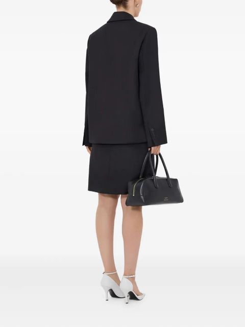 LouLou de Saison Hornlds double-breasted peak-lapel blazer - Black