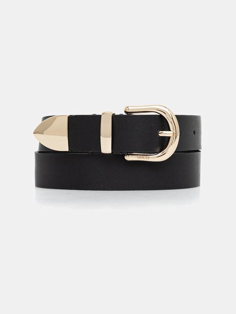 HUGO pasek skórzany damski kolor czarny 50554089 - zdjęcie produktu nr 1