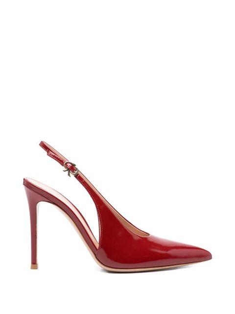 Gianvito Rossi point toe slingback sandals - Red - zdjęcie produktu nr 1