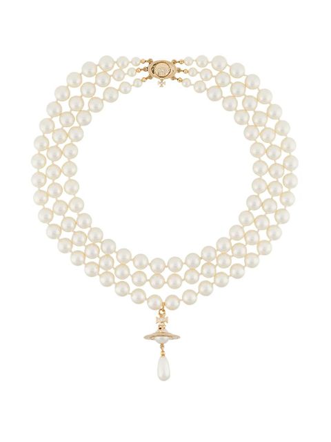 Vivienne Westwood layered pearl necklace - White - zdjęcie produktu nr 1