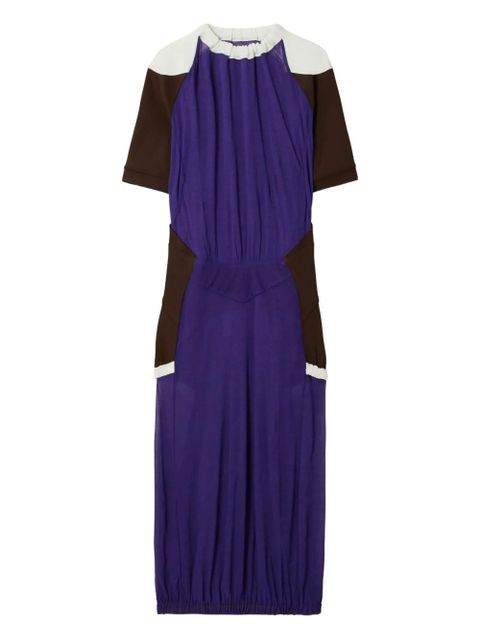 Tory Burch colour-block midi dress - Blue - zdjęcie produktu nr 1