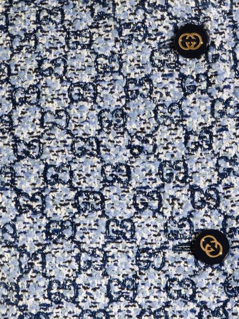 Gucci button patterned vest - Blue