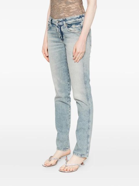Diesel faded-wash cotton jeans - Blue