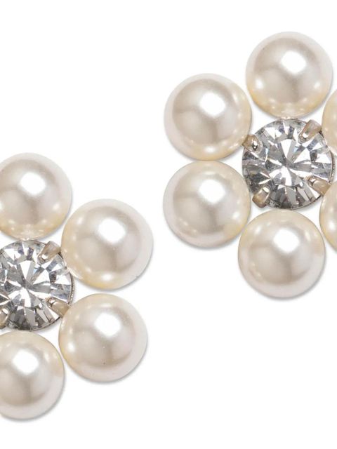 Jennifer Behr Zaya stud earrings - White - zdjęcie produktu nr 2