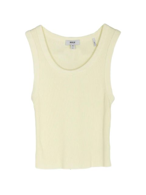 AGOLDE Poppy ribbed tank top - Yellow - zdjęcie produktu nr 1