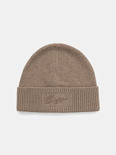 BOSS czapka kolor beżowy 50558673 - zdjęcie produktu nr 1