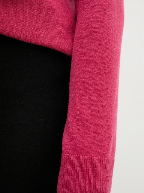 United Colors of Benetton sweter z domieszką wełny damski kolor różowy 1035D1P17 - zdjęcie produktu nr 2