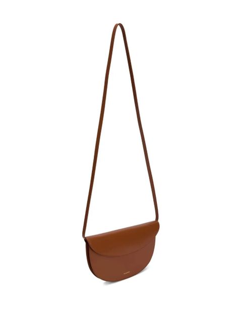 Jil Sander curved leather cross body - Brown - zdjęcie produktu nr 2