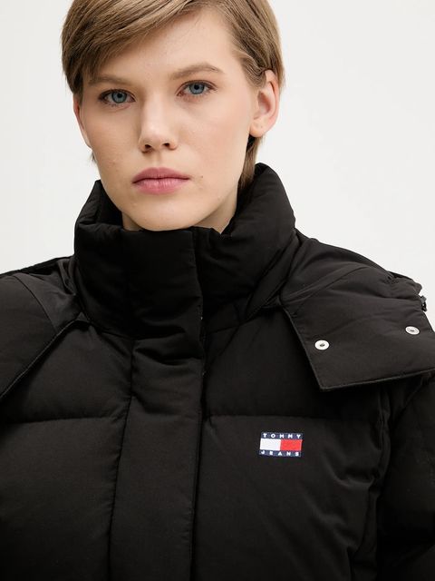 Tommy Jeans kurtka puchowa kolor czarny zimowa oversize DW0DW21624 - zdjęcie produktu nr 2