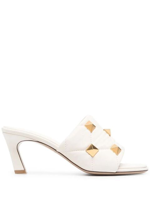 Valentino Garavani Rockstud quilted sandals - White - zdjęcie produktu nr 1