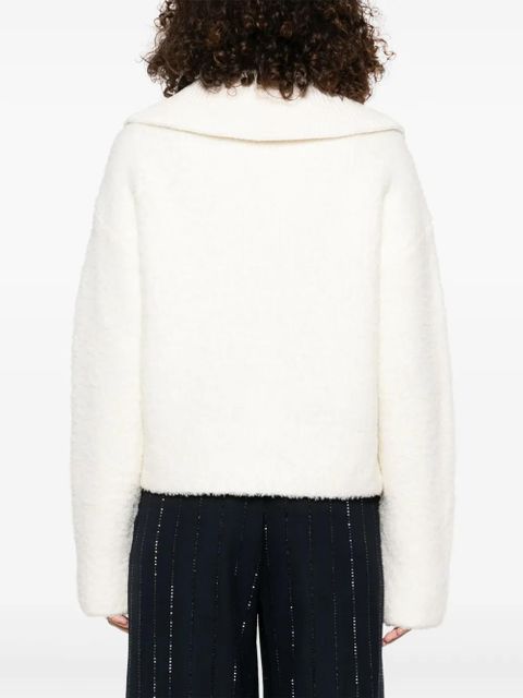 Self-Portrait thick-knit cardigan - Neutrals - zdjęcie produktu nr 2