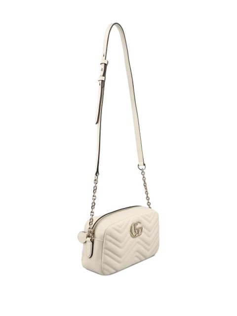 Gucci small GG Marmont chevron shoulder bag - Neutrals