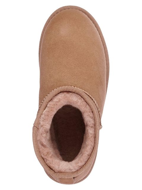 Emu Australia Śniegowce zamszowe Stinger Micro damskie kolor brązowy na płaskim obcasie ocieplone W10937