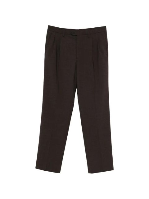 MM6 Maison Margiela pleated trousers - Brown - zdjęcie produktu nr 1