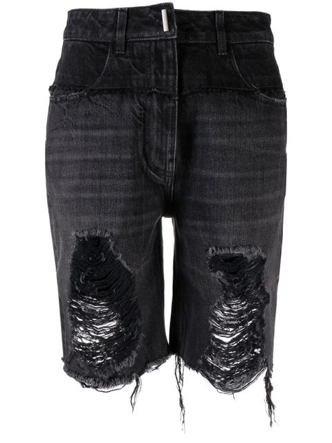 Givenchy denim knee-length shorts - Black - zdjęcie produktu nr 1